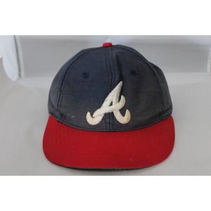 VTG 1990s MLB Atlanta Braves Pro Youth by Eds West Snapback Hat/Cap